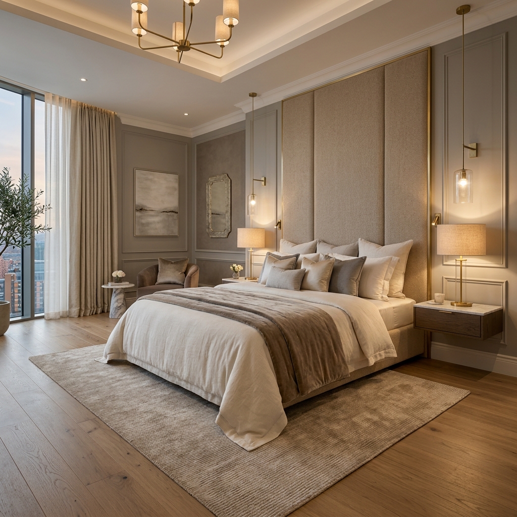 Premium Bedroom Bed and Cabinets